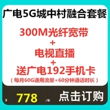 广电5G融合城中村套餐300M
